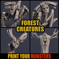 3D Printed Print your Monster Forest Creature Mask Set 28 32mm D&D