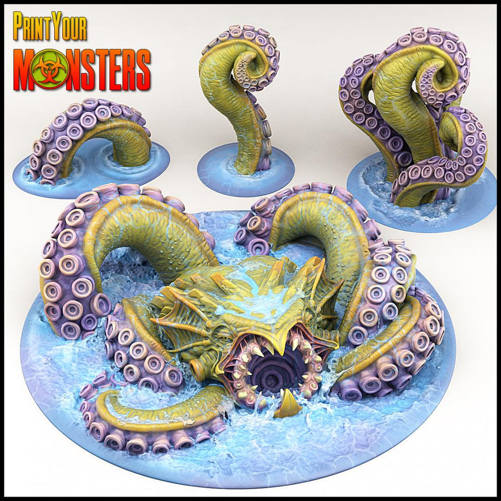 3D Printed Print your Monster Giant Monster Kraken 28 32mm D&D