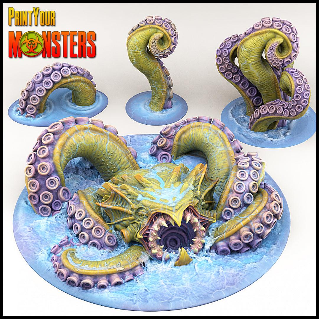 3D Printed Print your Monster Giant Monster Kraken 28 32mm D&D