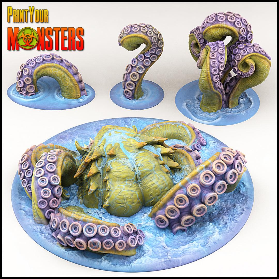 3D Printed Print your Monster Giant Monster Kraken 28 32mm D&D
