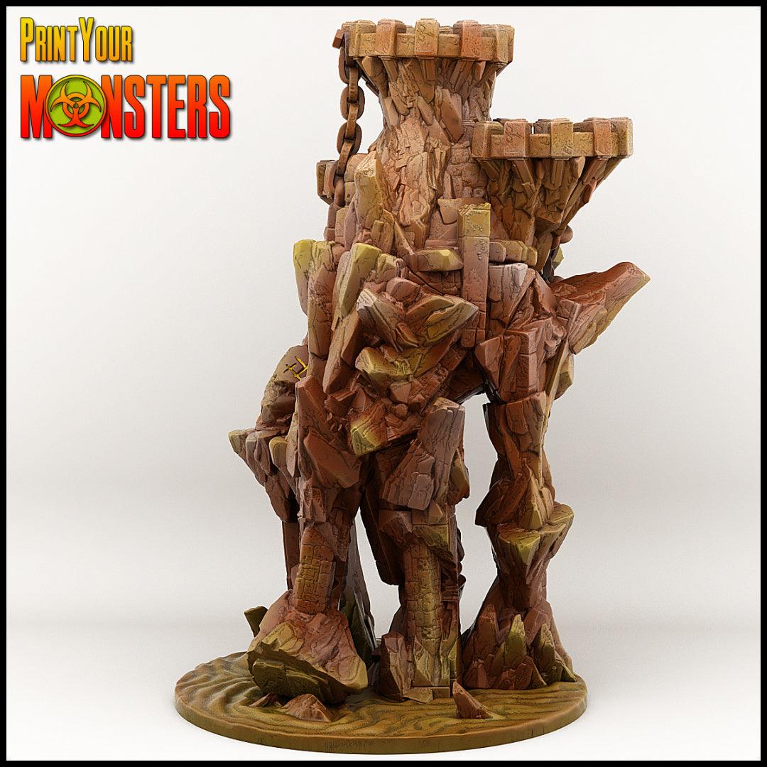 3D Printed Print your Monster Golem 28 32mm D&D