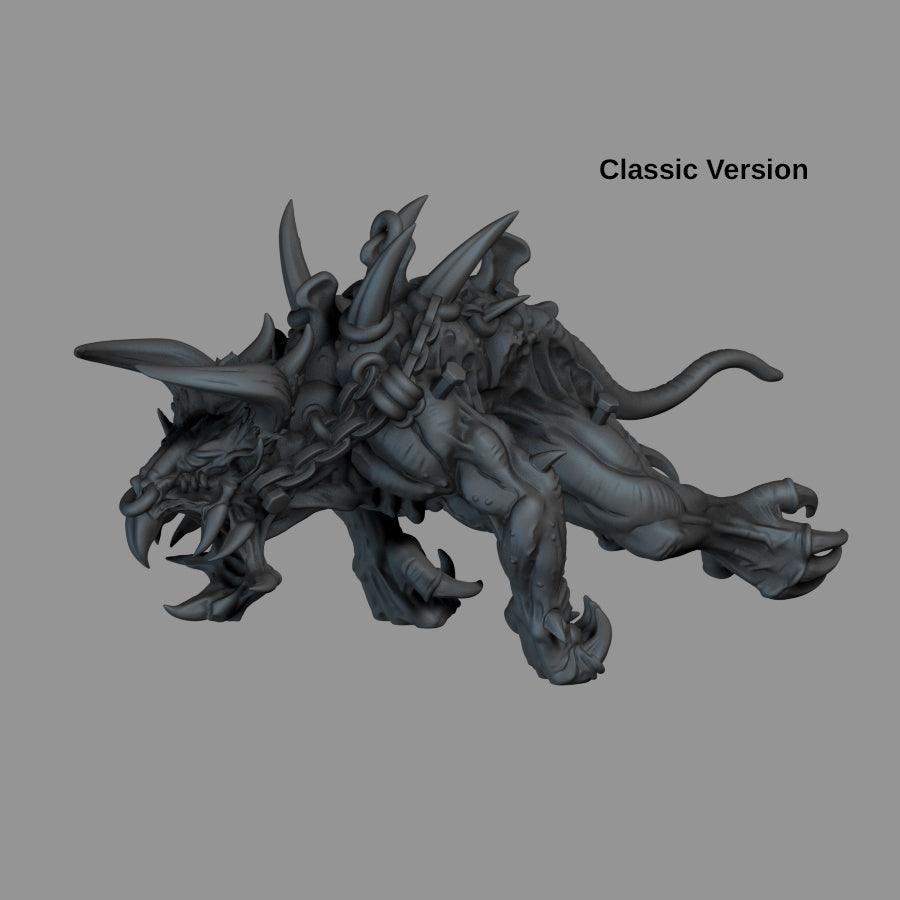 3D Printed Print your Monster Mounted Demon Creature 28 32mm D&D