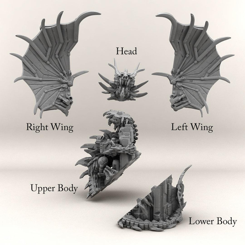 3D Printed Print your Monster Robot Dragon 28 32mm D&D