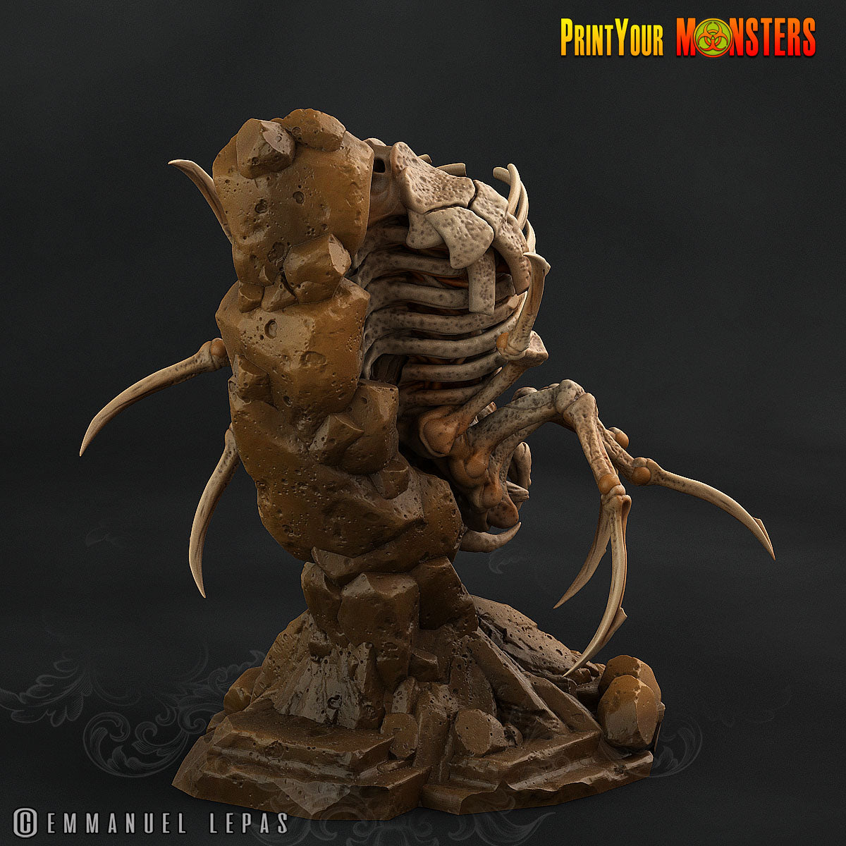 3D Printed Print your Monster The Ancient Bones Pack - Bone Spiders 28mm 32mm D&D