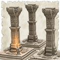 3D Printed SAWANT3D Column in the Jungle 28 32mm Ragnarok d&d