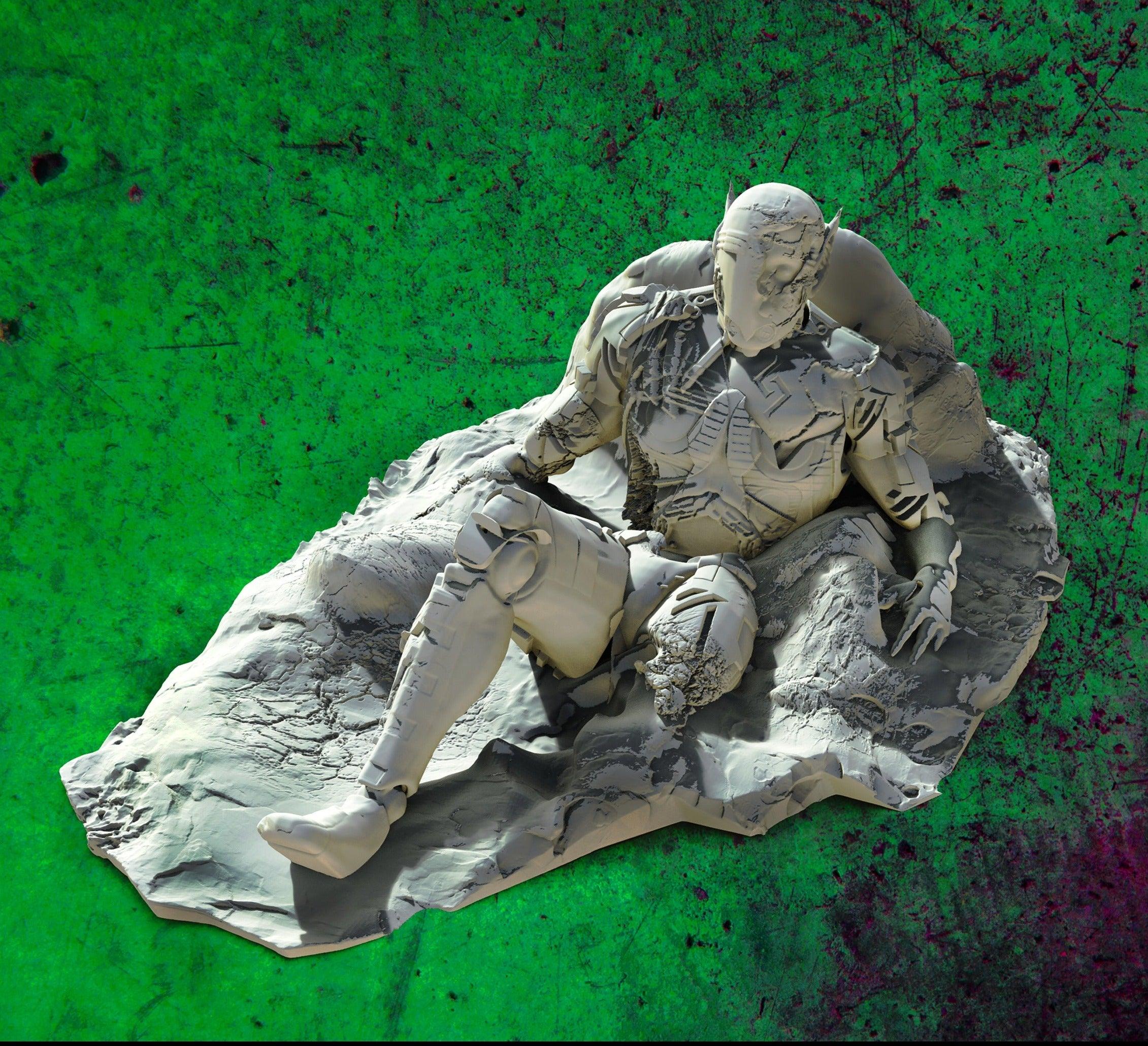 3D Printed SAWANT3D Dying Space Elf 28 32mm D&D