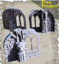 3D Printed SAWANT3D Ruins in the Desert - Window 28 32mm D&D