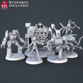 3D Printed STL Miniatures Constructor Set | 28 - 32mm War Gaming D&D