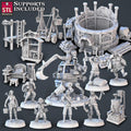 3D Printed STL Miniatures Constructors Set 28 - 32mm War Gaming D&D
