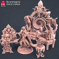 3D Printed STL Miniatures Darkwizard Set 28mm - 32mm War Gaming D&D