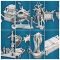 3D Printed STL Miniatures Fantasy Props 2 Museum Set 28 - 32mm War Gaming D&D