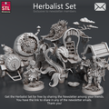 3D Printed STL Miniatures Herbalist Set 28 - 32mm War Gaming D&D