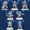 3D Printed STL Miniatures Mages The Frost City 2 28 - 32mm War Gaming D&D