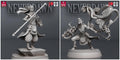 3D Printed STL Miniatures Neverdawn Pyromancers Set 28 - 32mm War Gaming D&D