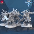 3D Printed STL Miniatures The Frost City Rangifers Set 28 - 32mm War Gaming D&D
