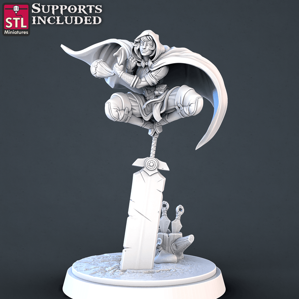 3D Printed STL Miniatures Thief DnD Tribute Set 28mm - 32mm War Gaming D&D