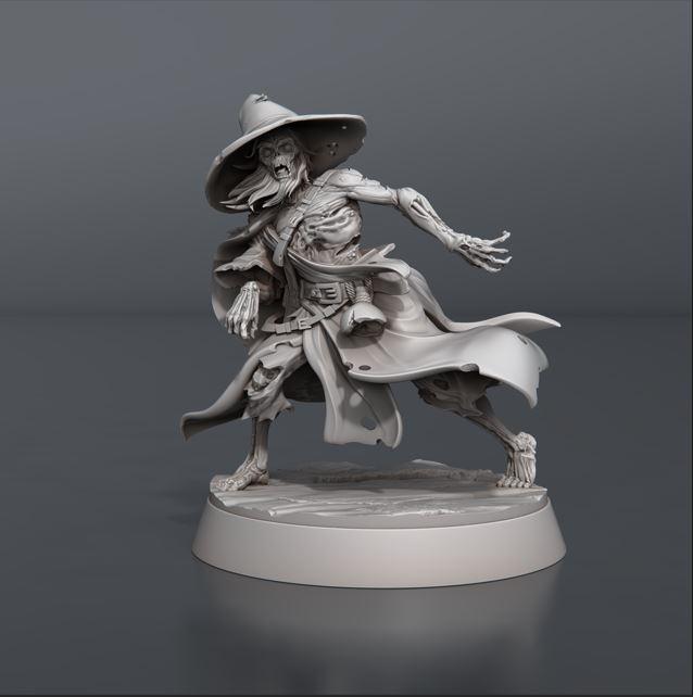 3D Printed STL Miniatures Zombie Set 28 - 32mm War Gaming D&D