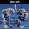 3D Printed Sordane Publishing Arcane Minis Cult of Umiera Abomination 28 32mm D&D
