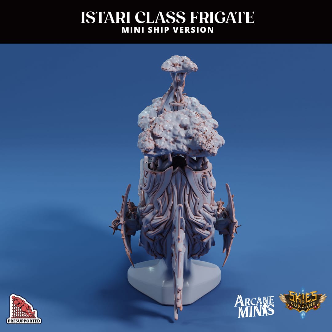 3D Printed Sordane Publishing Arcane Minis Mini Ship - Istari Frigate