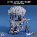 3D Printed Sordane Publishing Arcane Minis Mini Ship - Metril Destroyer 28 32mm D&D