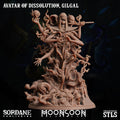 3D Printed Sordane Publishing Avatar of Dissolution Gilgal Moonsoon 28 32mm D&D
