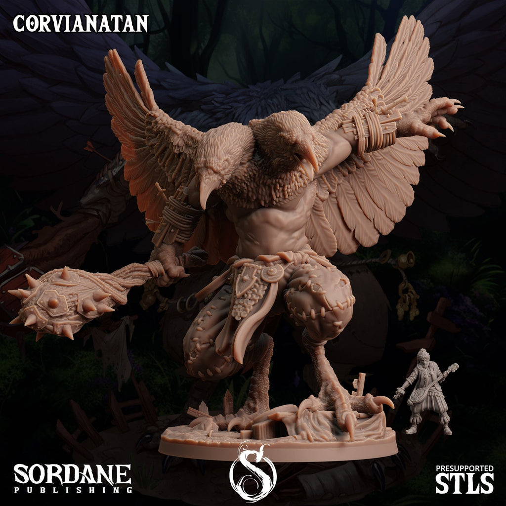 3D Printed Sordane Publishing Corvianatan Burrows Below 28 32mm D&D