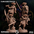 3D Printed Sordane Publishing Florasarri Fighter Cupid's Embrace Set 28 32mm D&D