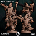3D Printed Sordane Publishing Melaleu Wizard 28 32mm D&D