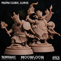 3D Printed Sordane Publishing Pagpag Cleric, Llinae Moonsoon 28 32mm D&D
