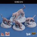 3D Printed Sordane Publishing Sorcats 28 32mm D&D