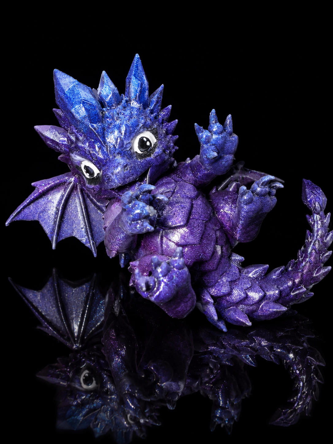 Galaxy Dragon Hatchling — Reclining