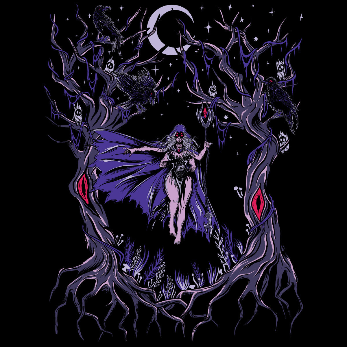 Witch T-Shirt – Black Forest Dark Fantasy Tee