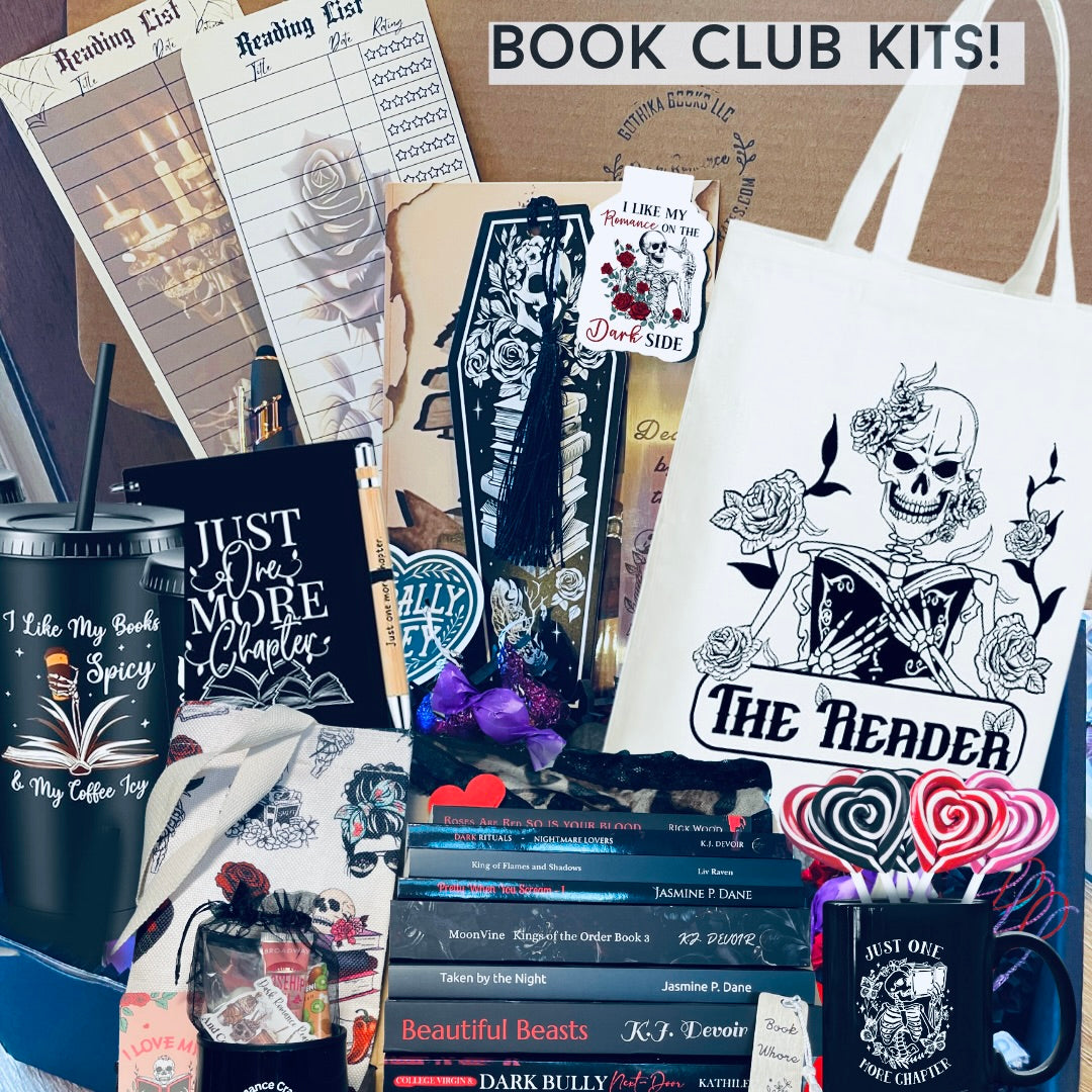 Dark Romance Bookmarks: Gothic, Skulls, Bookish (see bulk rates)