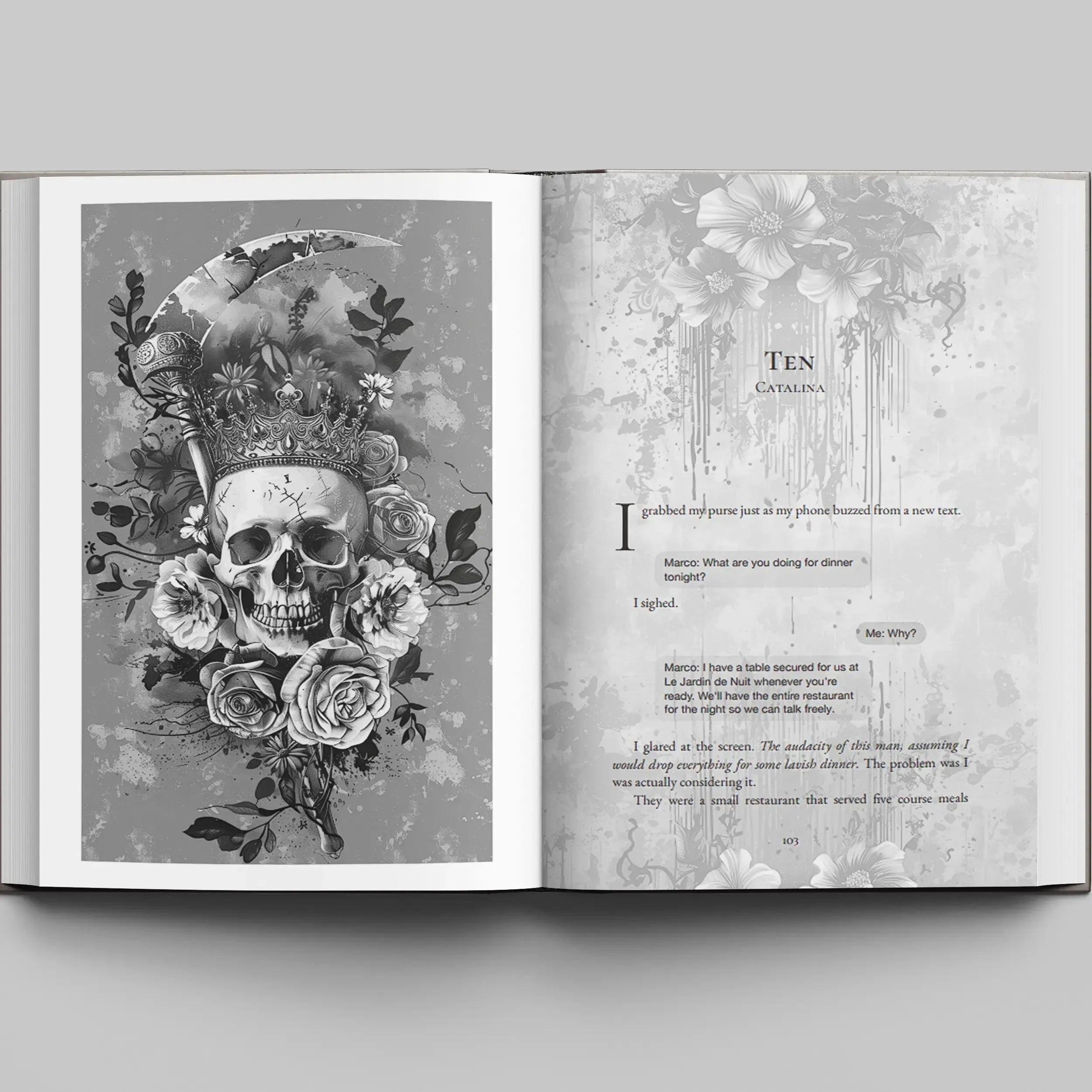 Crowned In Blood Hardcover Only - Dark Mafia Romance Special Edition