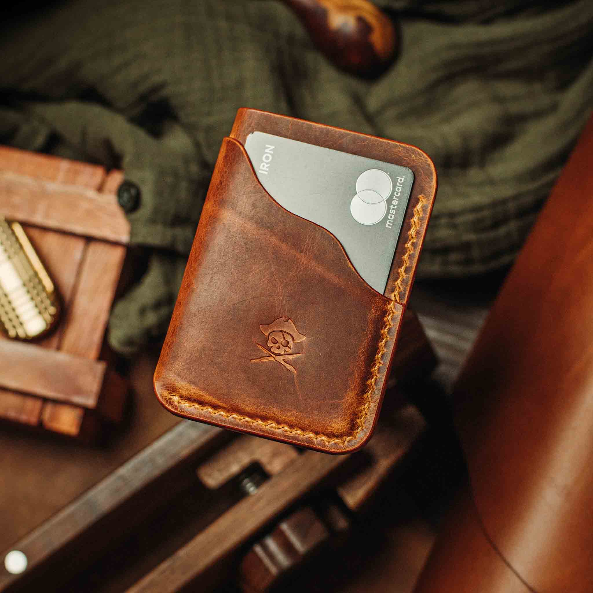 Pirate Goods Venturer v2 Slim Wallet – Minimalist Leather EDC Card Holder