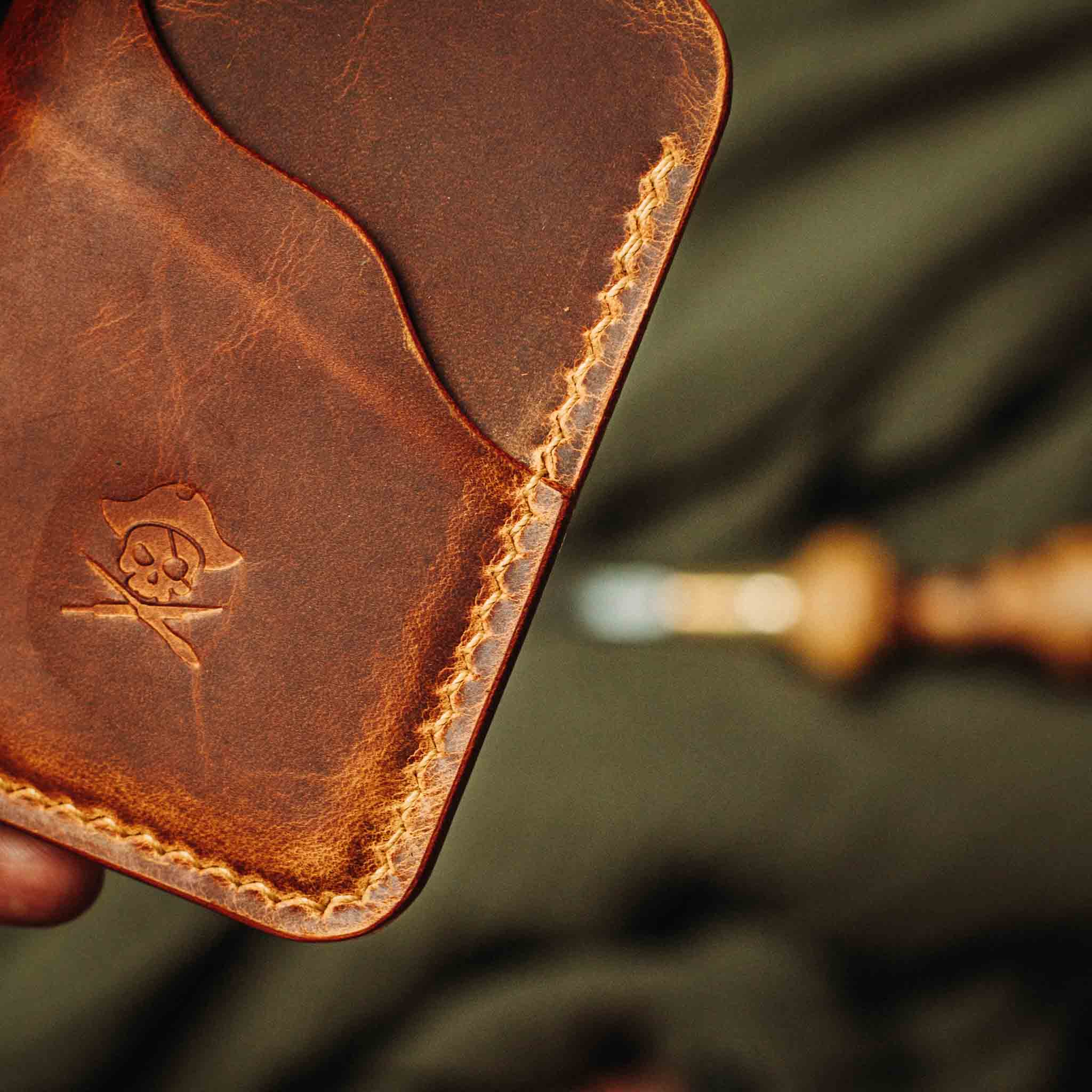 Pirate Goods Venturer v2 Slim Wallet – Minimalist Leather EDC Card Holder