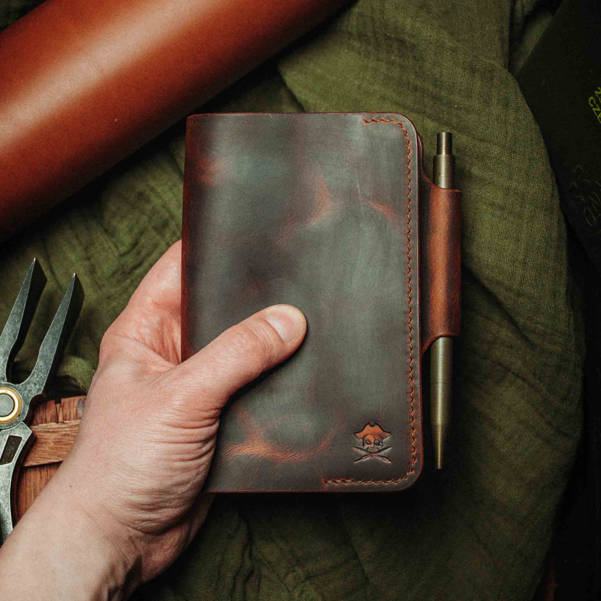 Pirate Goods Navigator Field Notes Cover – Leather EDC Journal Holder