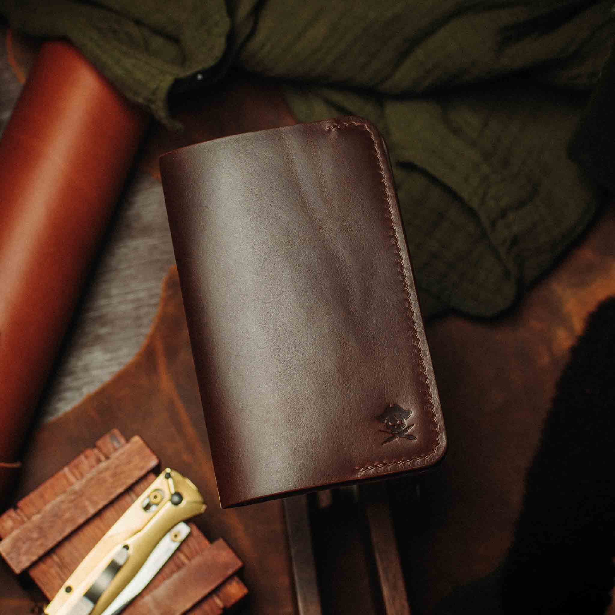 Leather Field Notes Cover – Pirate EDC Journal Holder