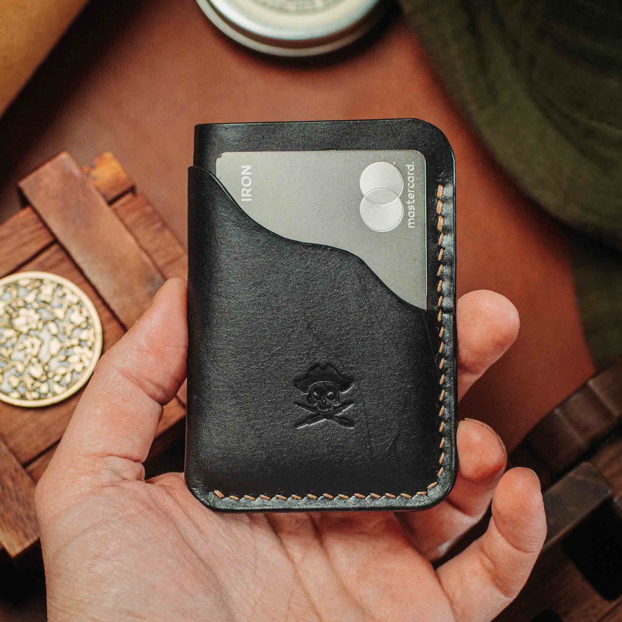 Pirate Goods Venturer v2 Slim Wallet – Minimalist Leather EDC Card Holder