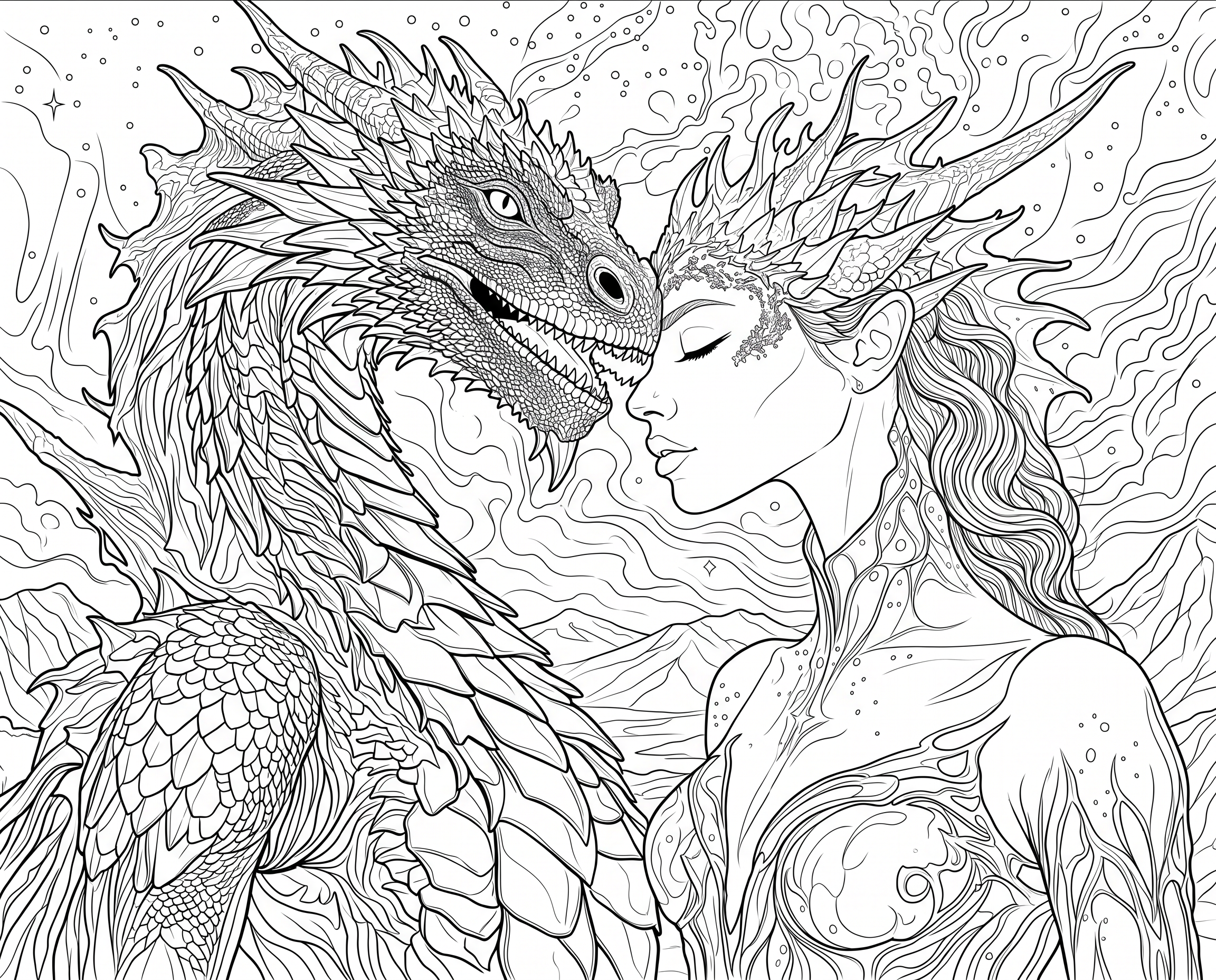 Obsidian Saga Adult Coloring Book