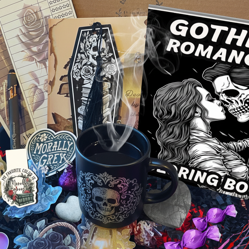 Dark Romance Bookmarks: Gothic, Skulls, Bookish (see bulk rates)