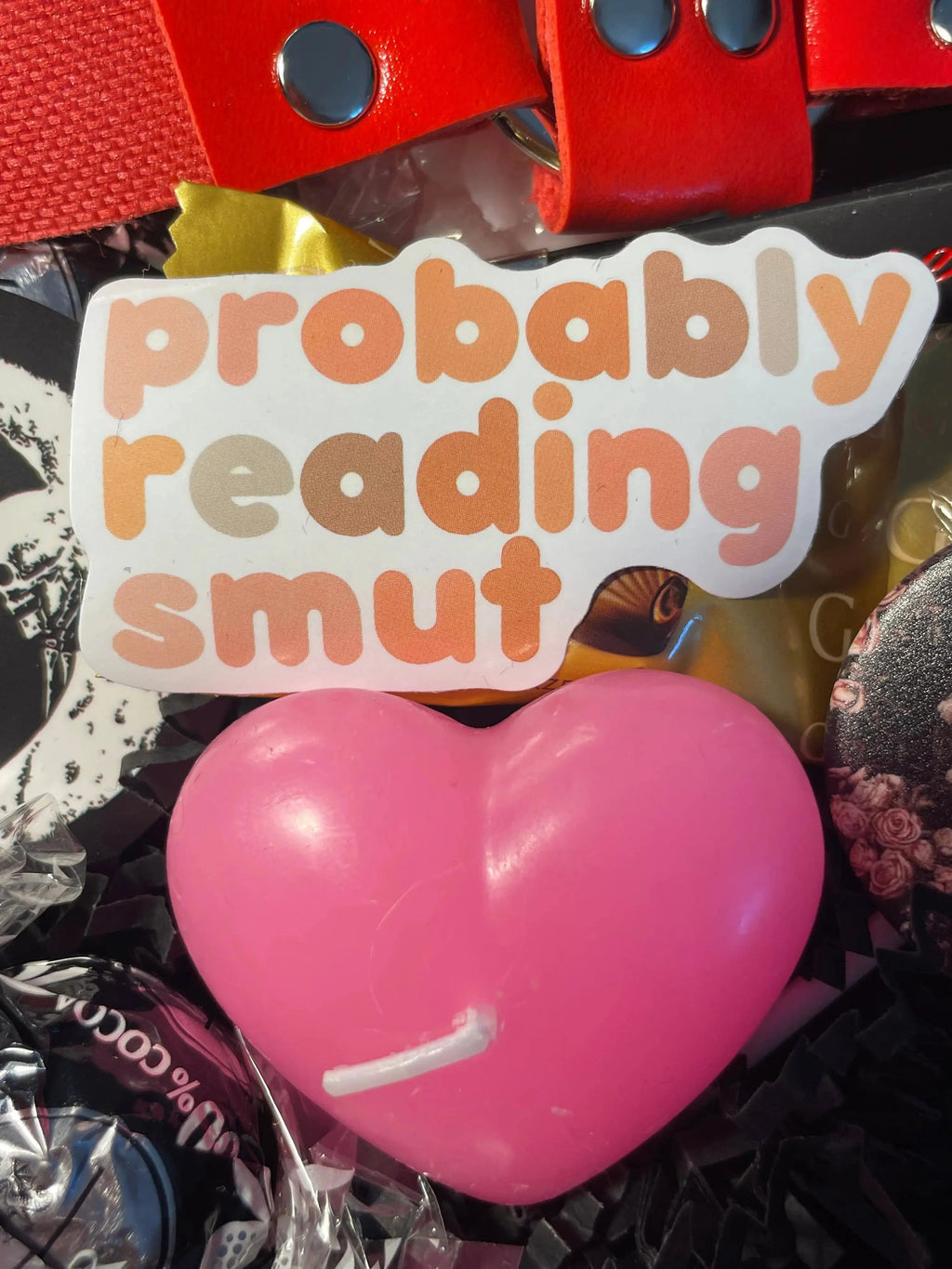 10-50 PCS Smutty Dark Romance Book Stickers for Kindle, Notebook, Bookish Reader Themed Sticker Pack Waterproof, Holographic (see bulk rate)