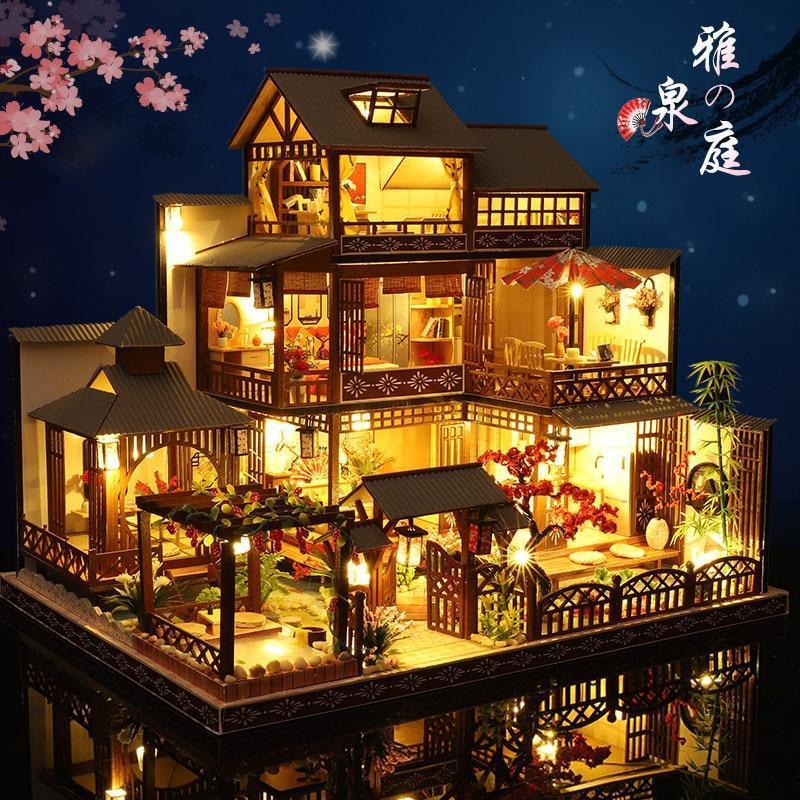Three Story Traditional Japanese Dollhouse