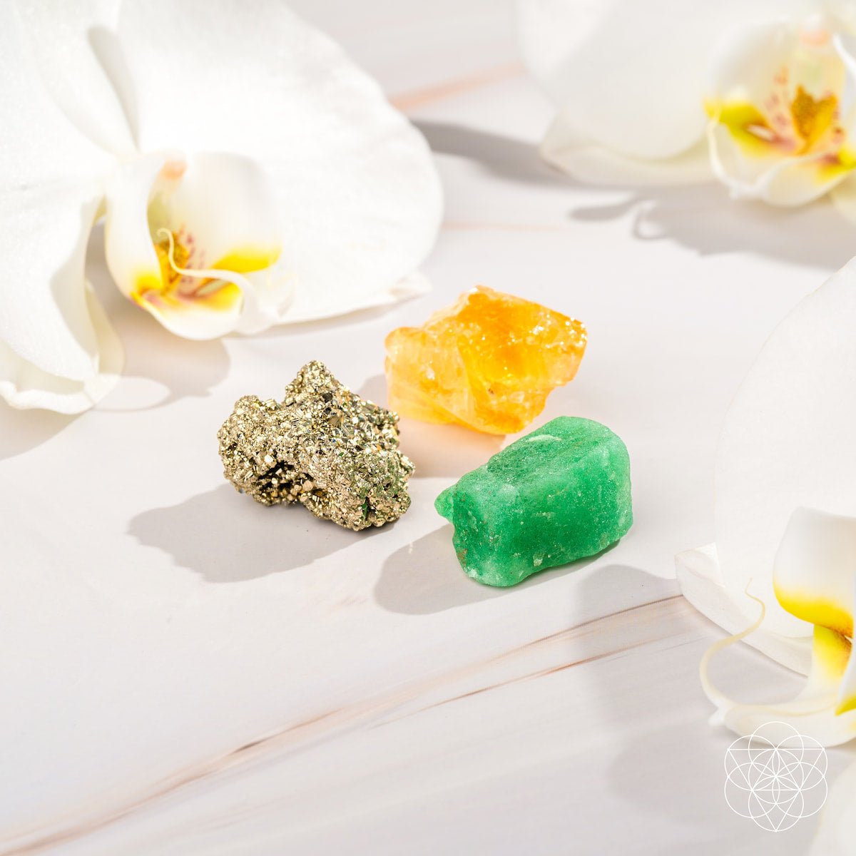 Abundance Crystal Set – Manifestation Stone Trio