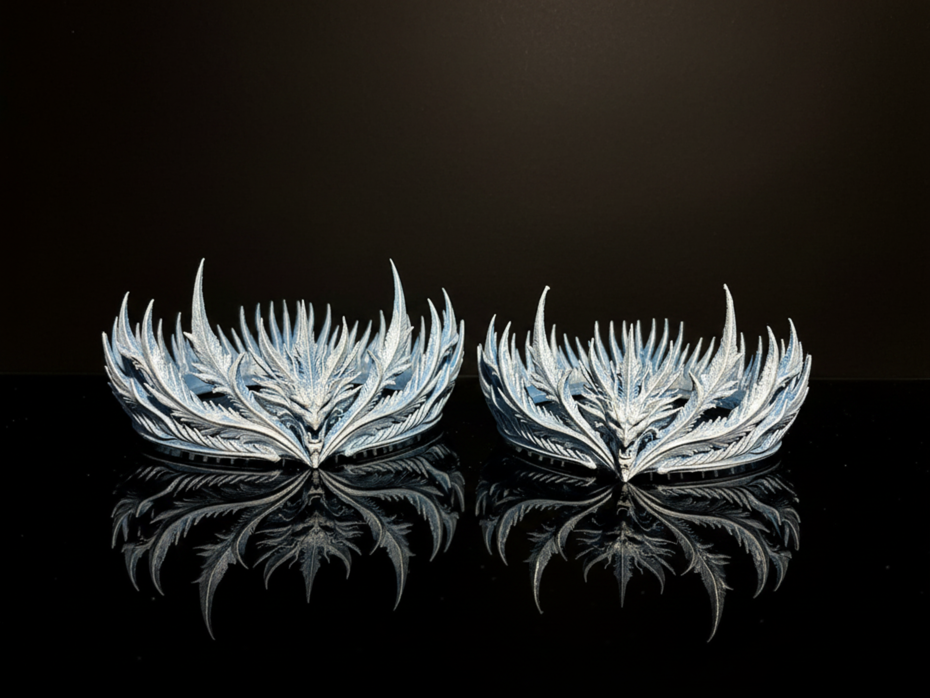The Crowned Pair | 3D Printed Dragon Crown Collectible